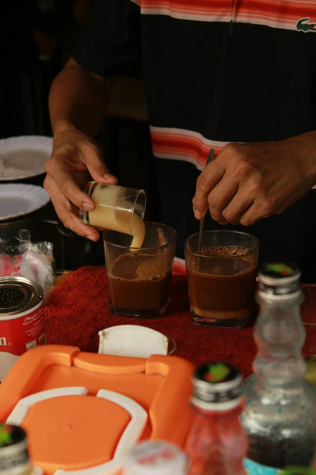 Coffee cupping session